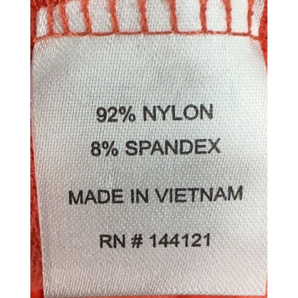 Bette & Court Swing Top Womens M Coral Long Sleeve 1/4 Zip Mesh Panels Textured - Picture 13 of 14